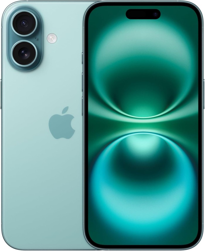 Apple iPhone 16 - 128 GB Blågrön