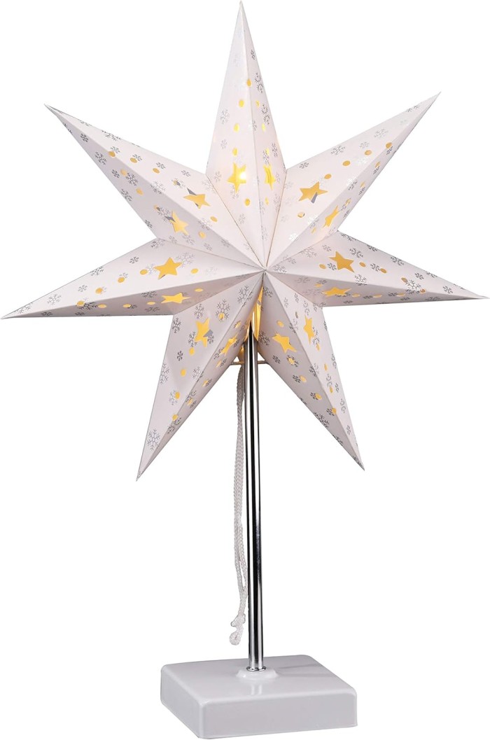 LED Julstjärna Bordslampa 47x35cm Varmvit
