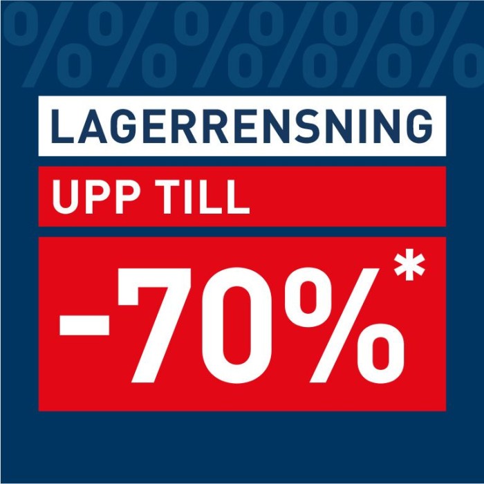 Lagerrensning på Intersport med upp till 70 % rabatt