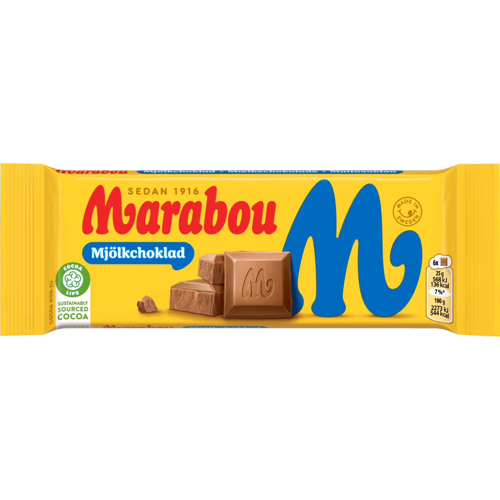 MATSMART Marabou Mjölkchoklad 3 st 100g 3kr 96% rabatt 