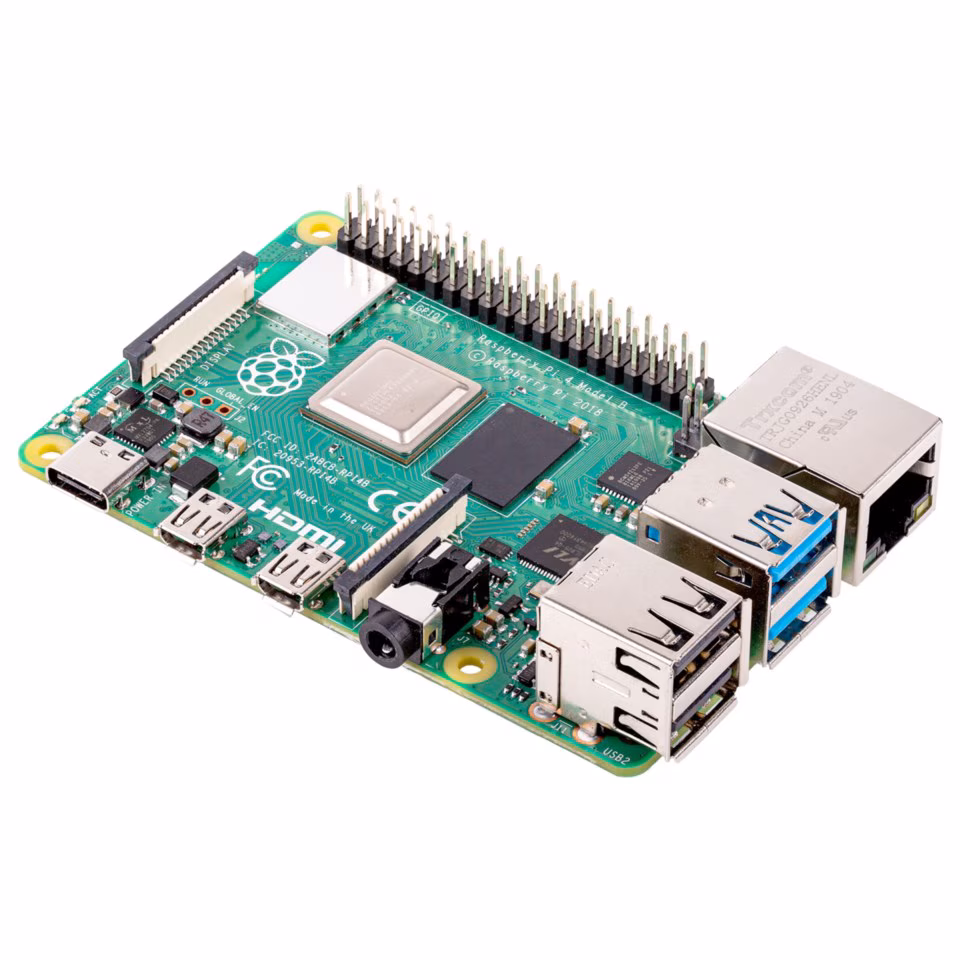 Raspberry Pi 4 Model B Enkortsdator 4 GB RAM