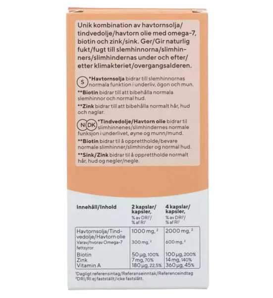1 kr för RFSU Moist & Skin, 60 kapslar!