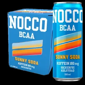 Nocco Sunny Citrus Soda 33cl, 4-Pack