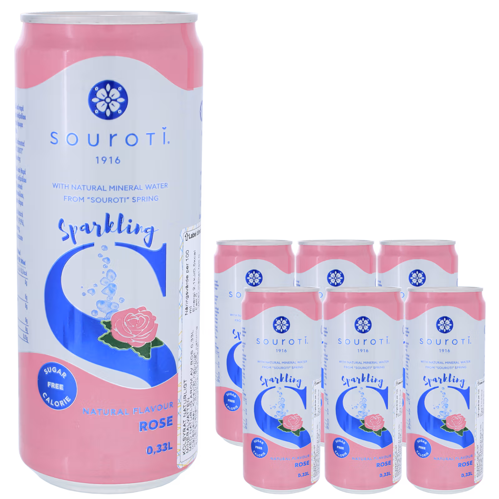 Rose Mineralvatten Souroti 6-pack 330ml
