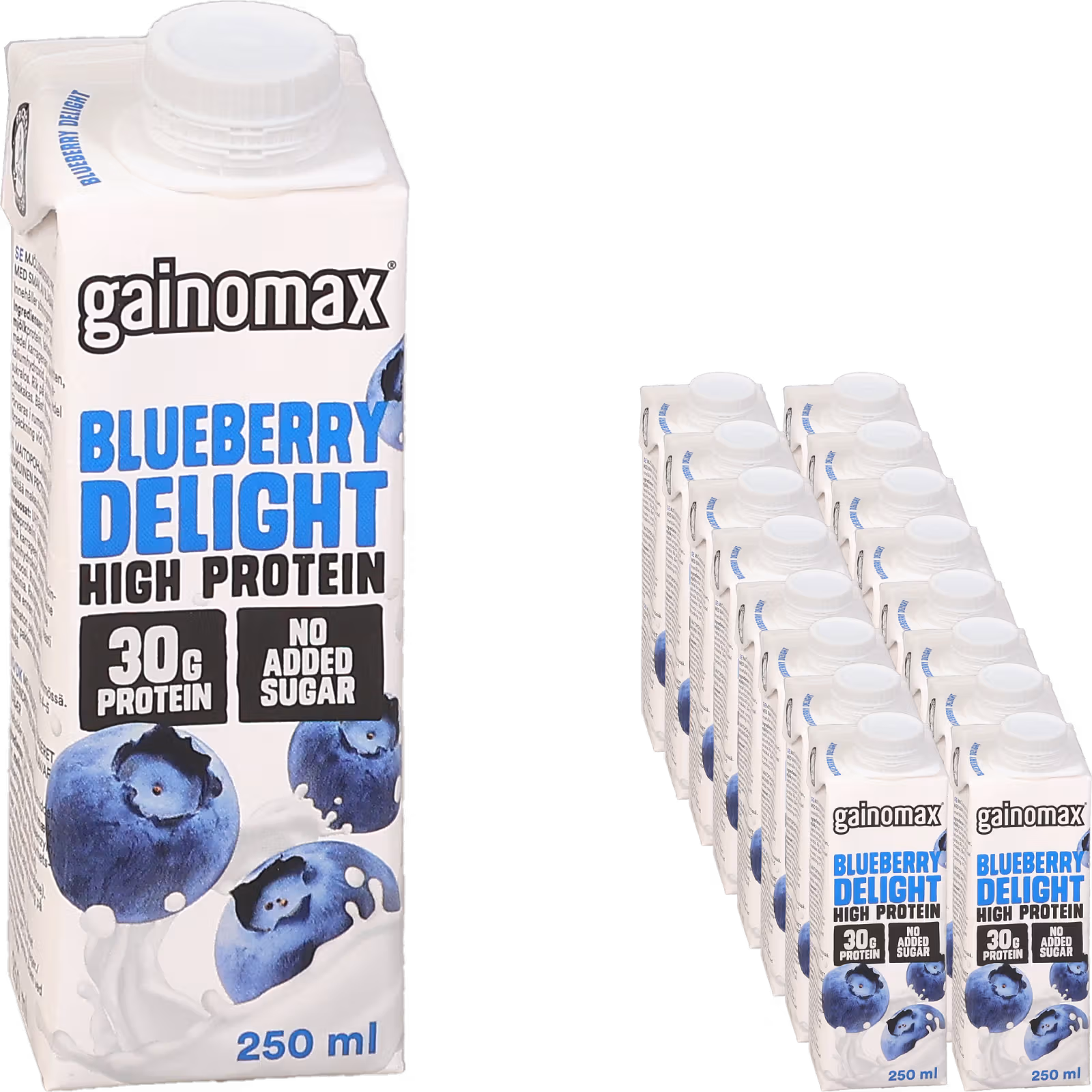 Gainomax Blueberry Delight Protein Drink 16x250ml