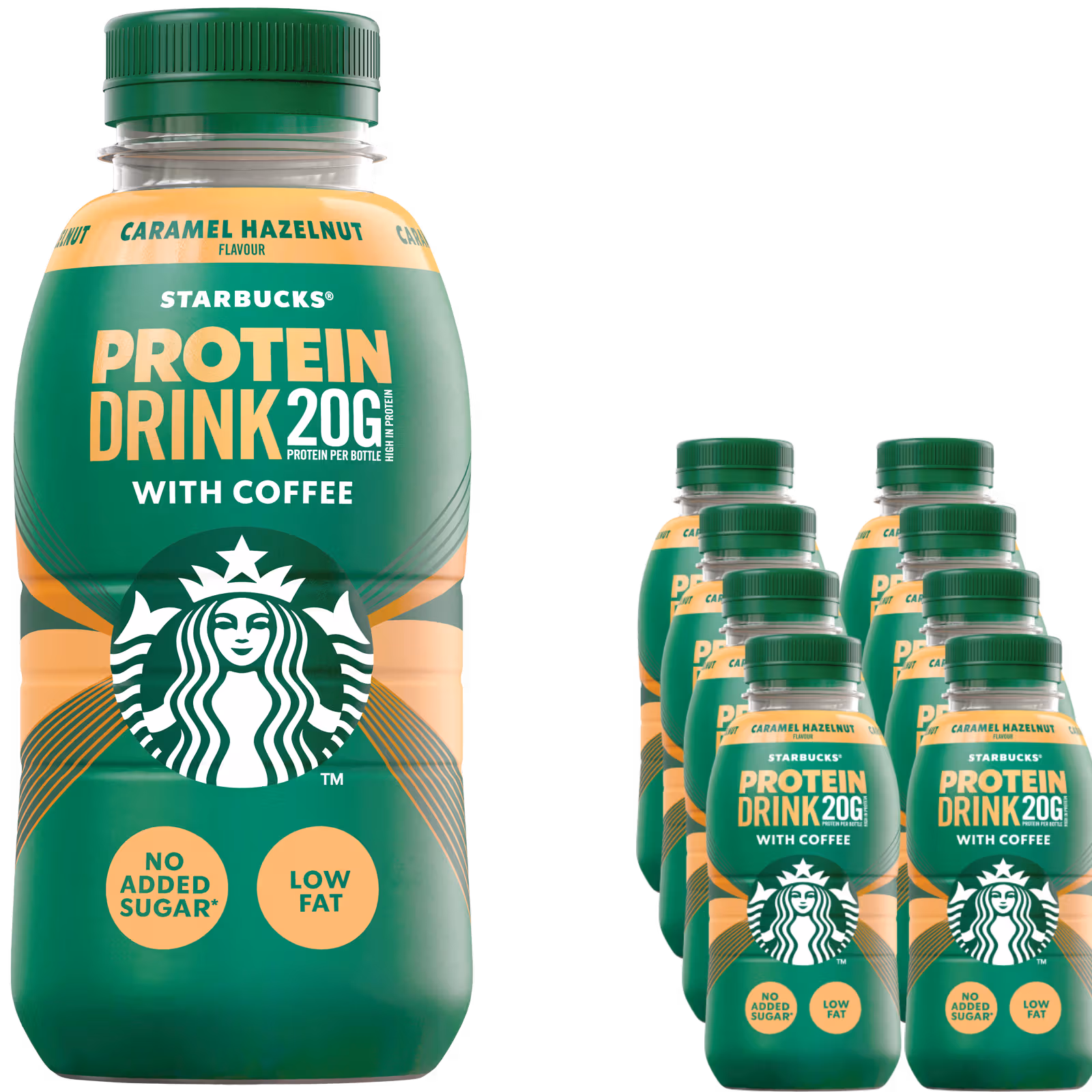 Caramel-Hazelnut Proteindryck 8-Pack 330ml
