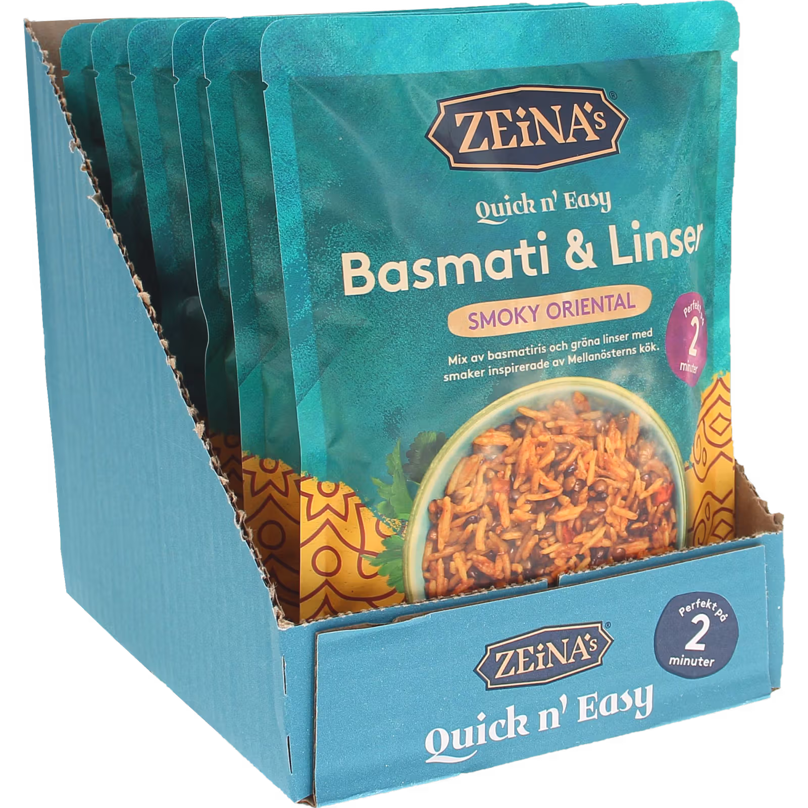 Smoky Basmati Rice & Lentils 6-Pack, 250g