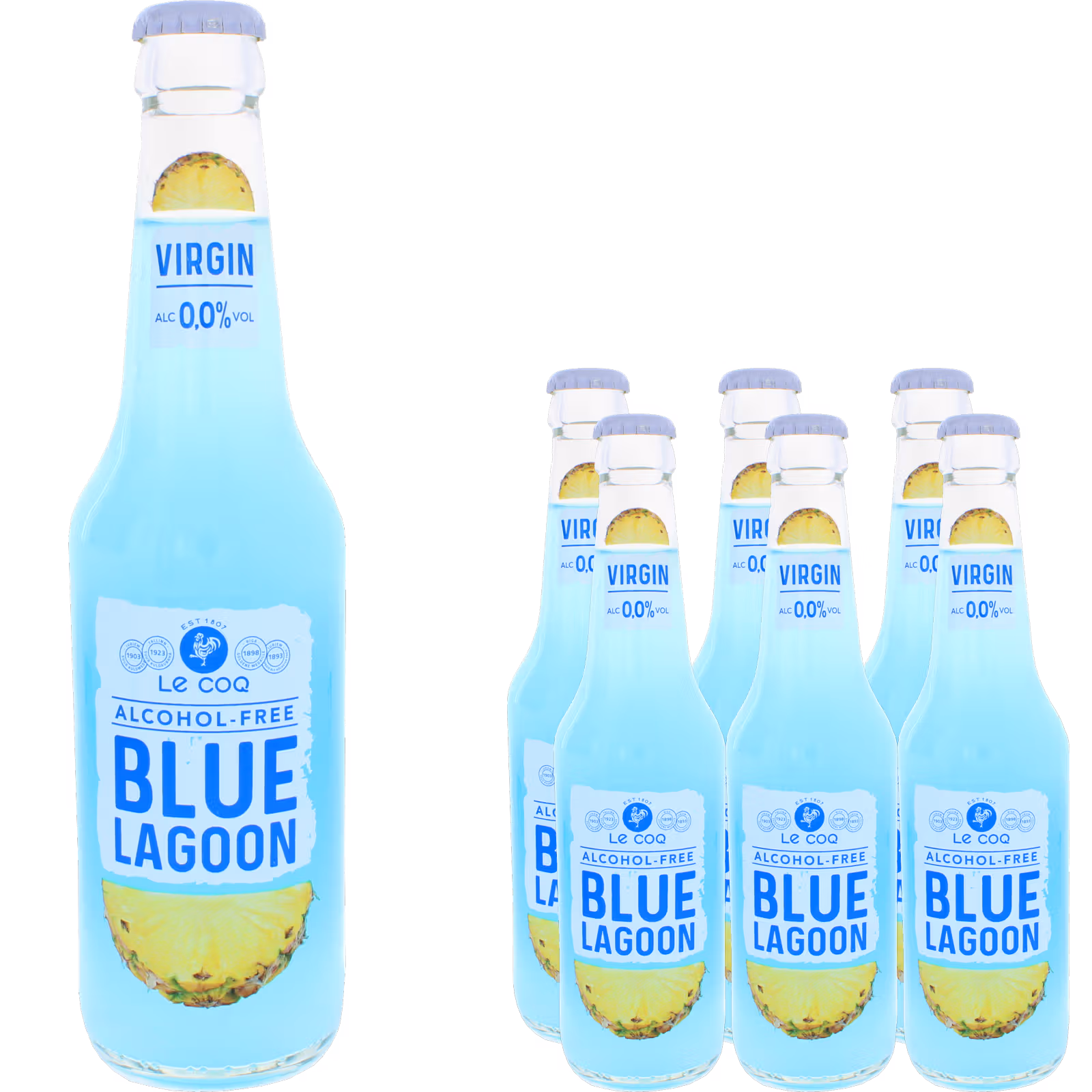 Alkoholfri Blue Lagoon Cocktail 6-pack 330ml