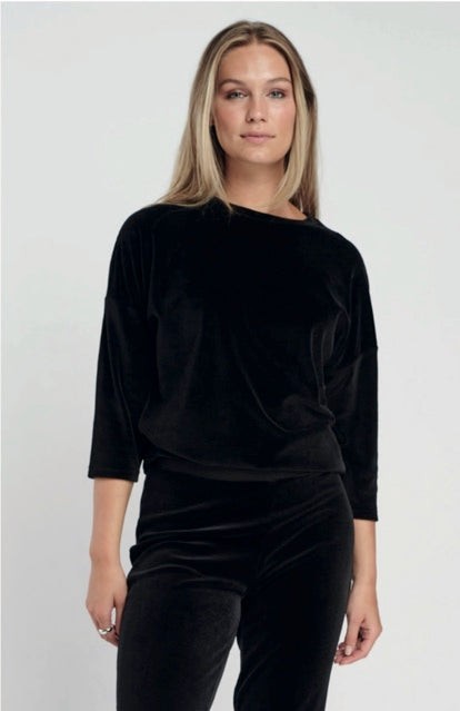 Me&i Elegant Velour Top #222612 V40