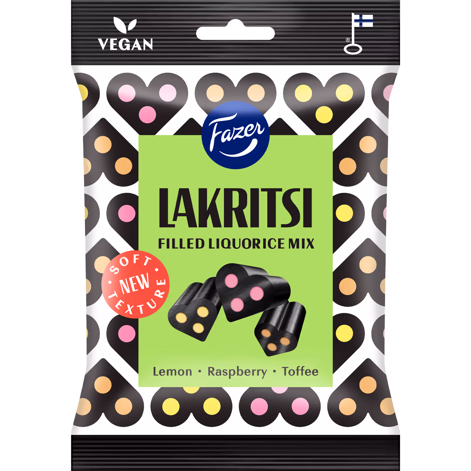 Fazer Lakrits Hjärtan Mixpåse 140g