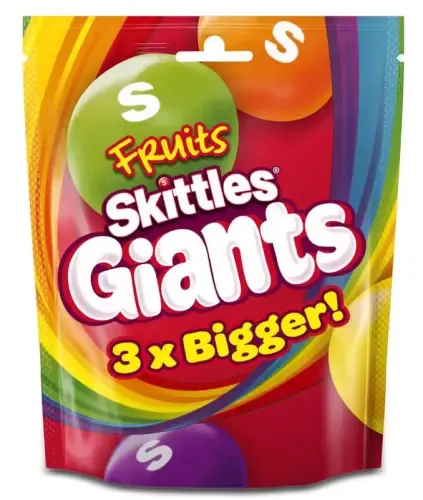 Skittles Giants Fruits 132g - Större Godis
