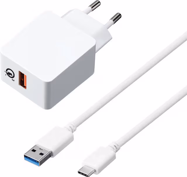 Sandstrøm Snabb USB-C Väggladdare 2m