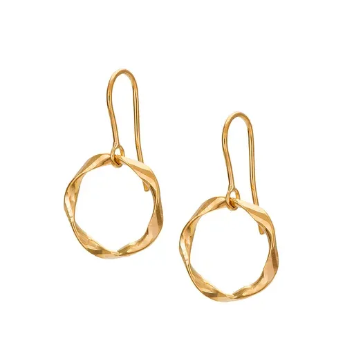 Eleganta 18K Guldörhängen