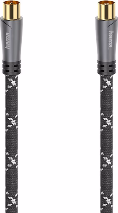 Hama 120dB 5m Antennkabel Svart/Grå