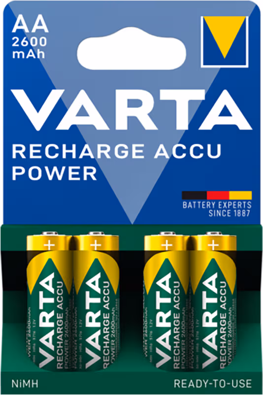 Varta 2600mAh AA Batteries, 4-Pack