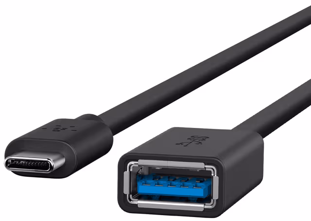 Belkin USB-C to USB-A Adapter, Black