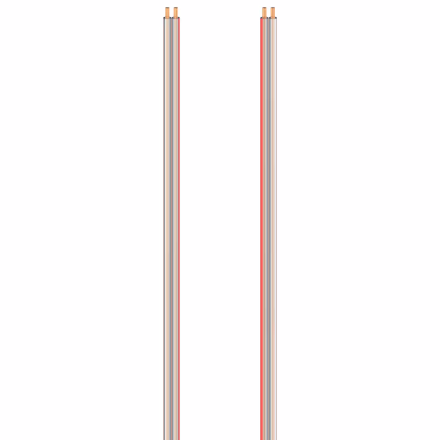 Hama Transparent Speaker Cable 2x0.75mm² 10m