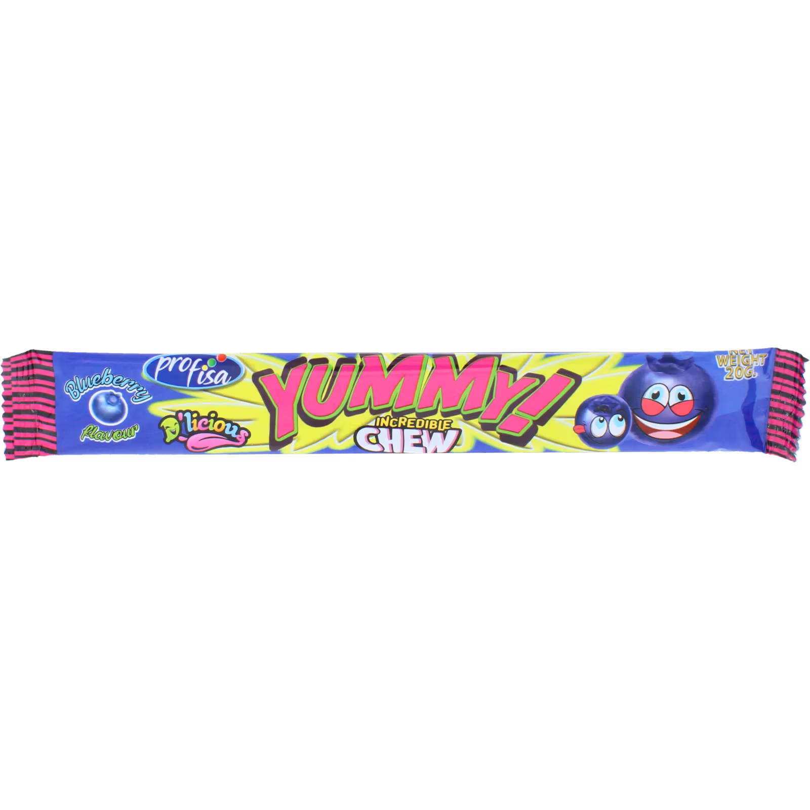 Delicious Blueberry Chews, 20g by Profisa