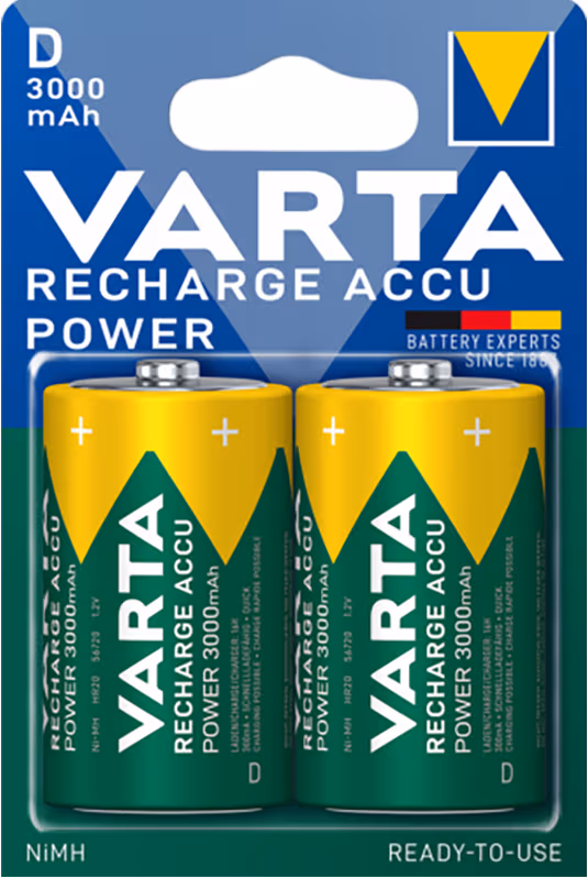 Varta D 3000mAh Batteries Twin-Pack