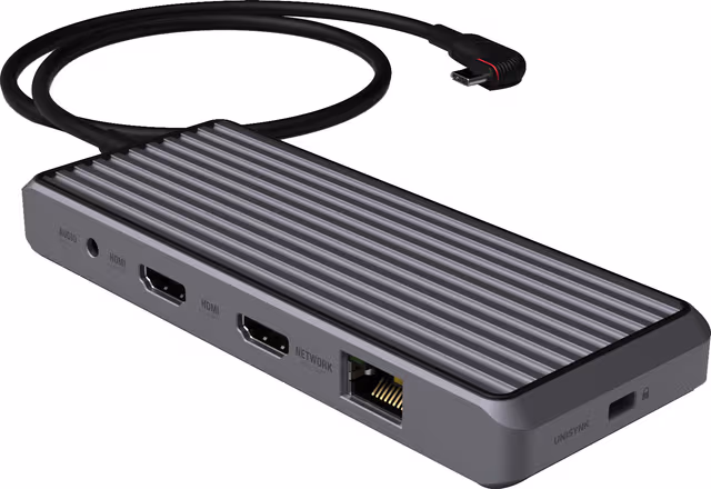 Unisynk 10-Port USB-C Hub, Grå