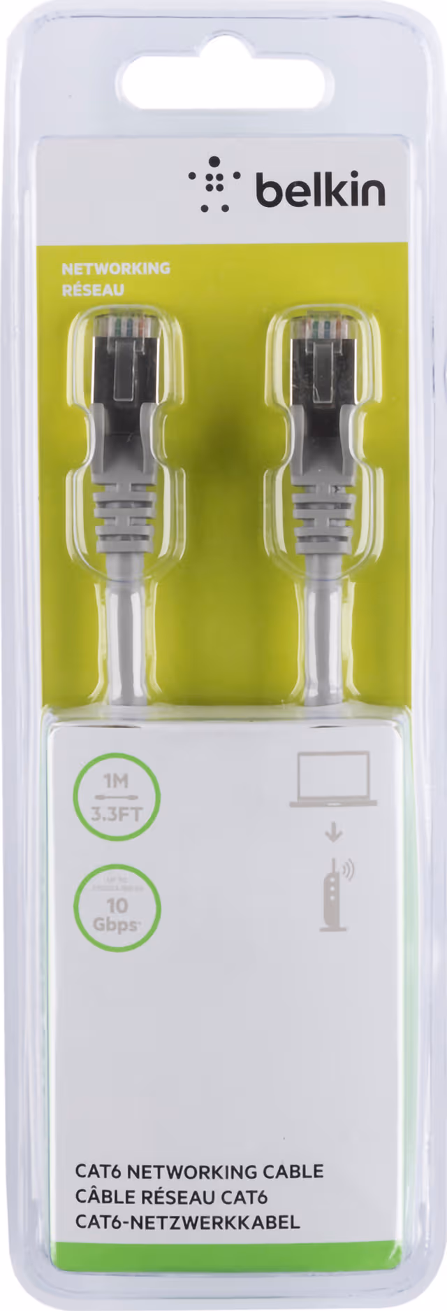 Belkin CAT6 RJ45 Ethernet-kabel 1m