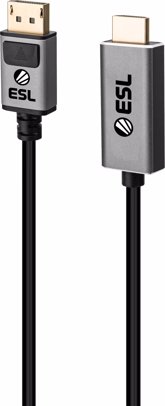 ESL Gaming DisplayPort till HDMI-kabel 2m