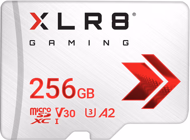 PNY XLR8 256GB V30 microSDXC Gaming Card
