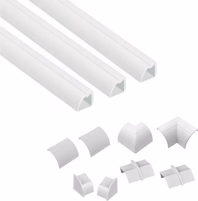 D-Line Kabellist 3-pack Vit 1m
