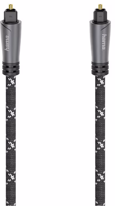 Hama Toslink Optisk Fiberkabel 3m Metall