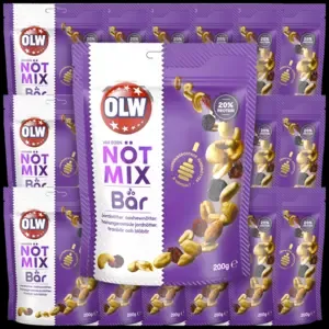 OLW Nut Mix with Berries 200g, 18-Pack