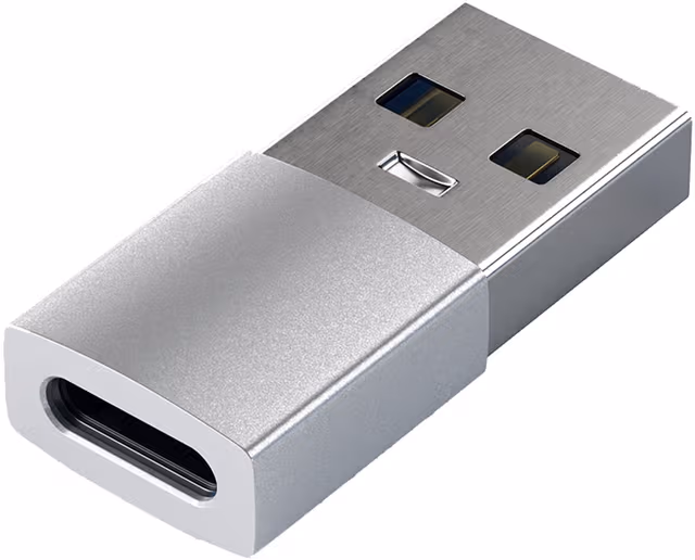 Satechi USB-C to USB-A Silver Adapter