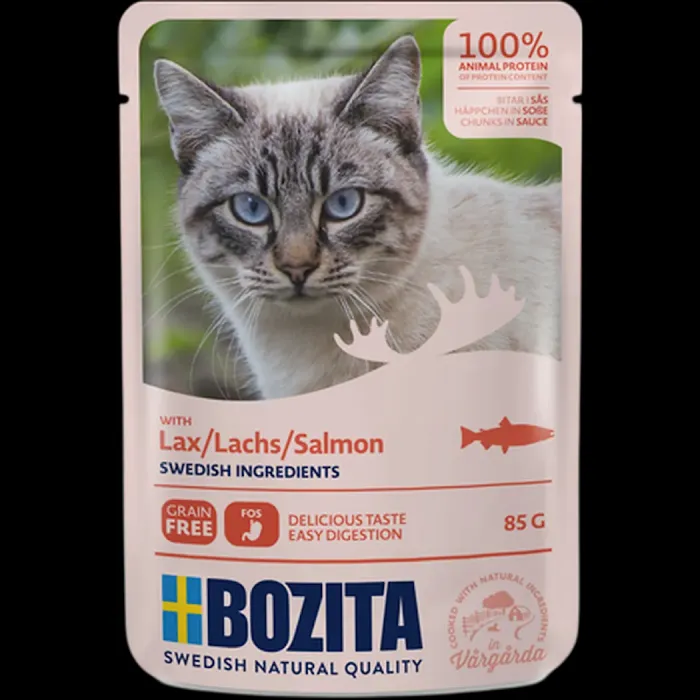 Bozita Feline Salmon Sauce Pouch Chunks