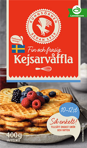 Kungsörnen Kejsarvåfflor 400g - Frasiga Våfflor