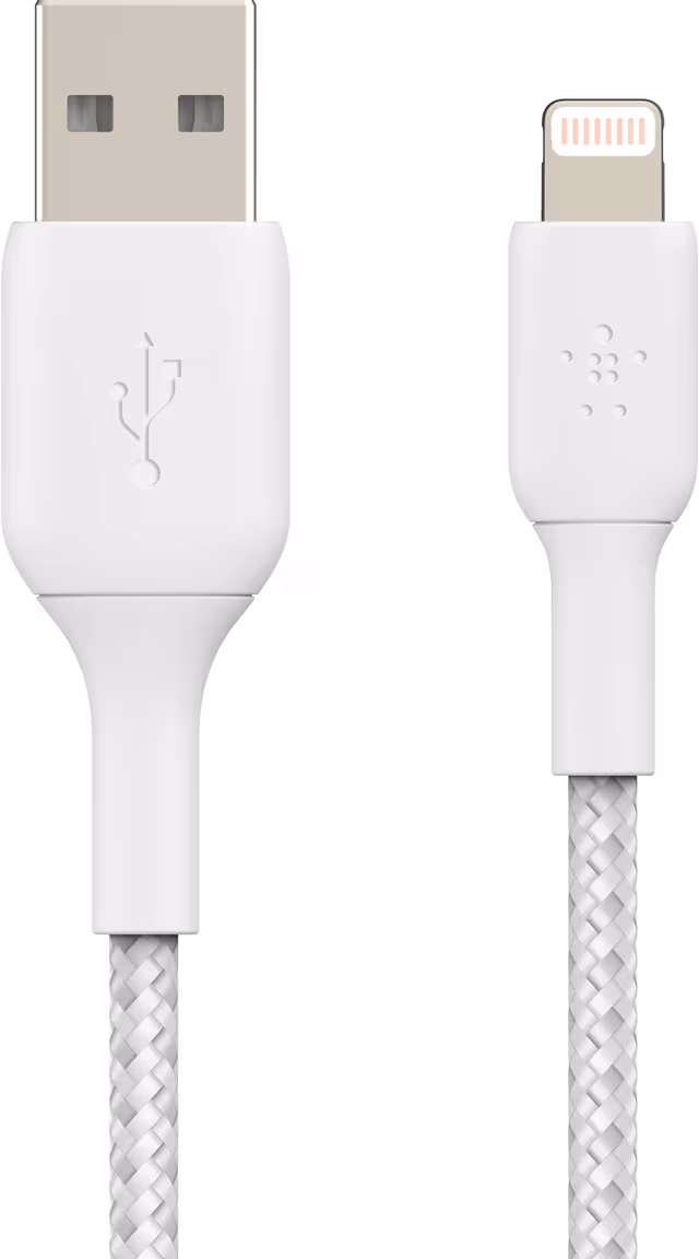 Belkin BOOST CHARGE 2m Vit Flätad Lightning-kabel
