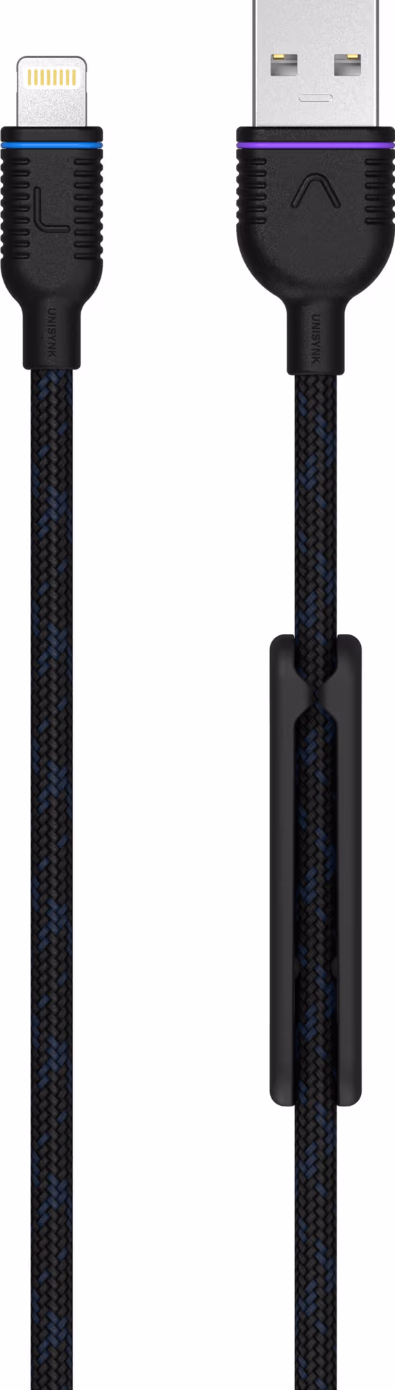 Unisynk Premium Svart Lightning Kabel
