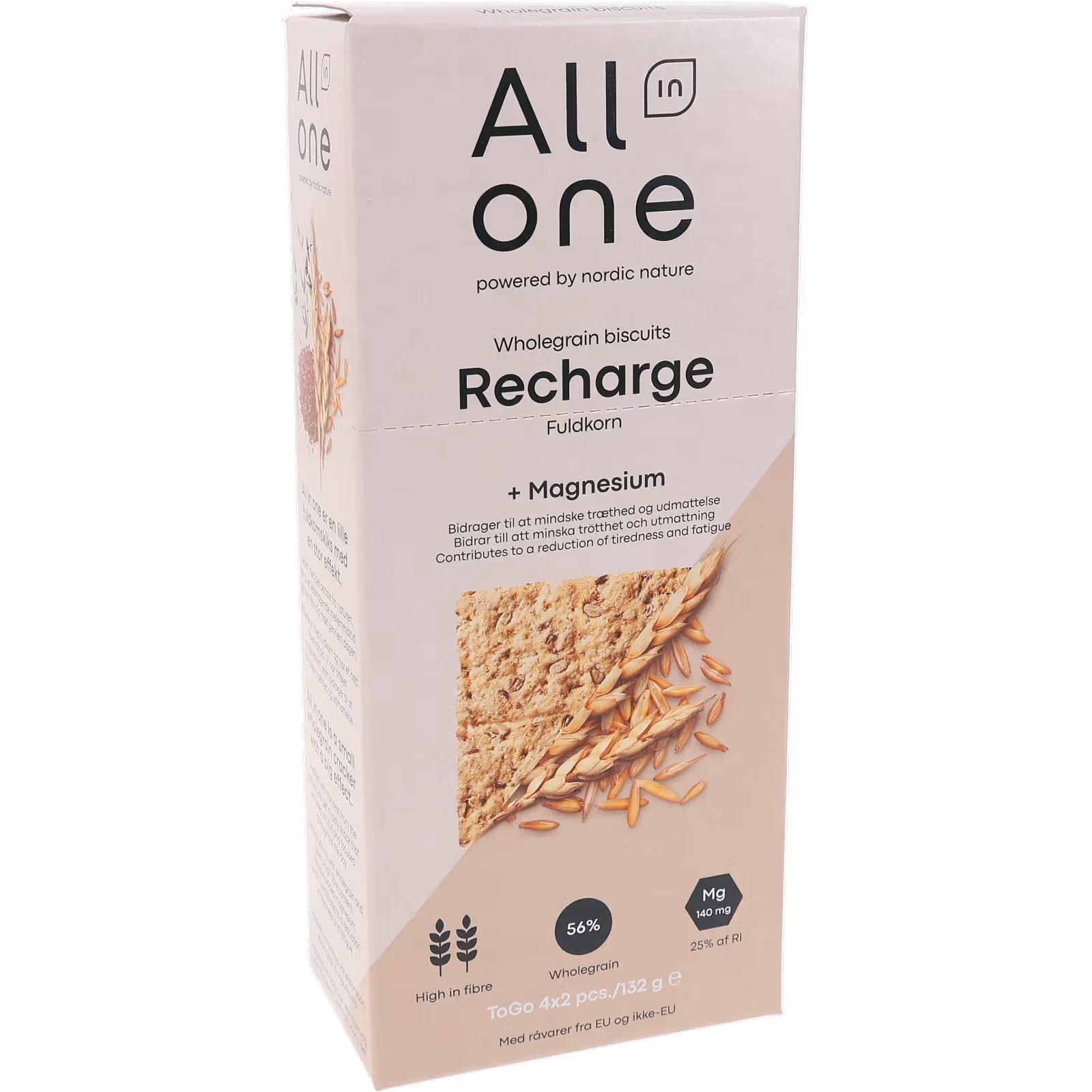 Fullkorn Kex Recharge, 132g Paket
