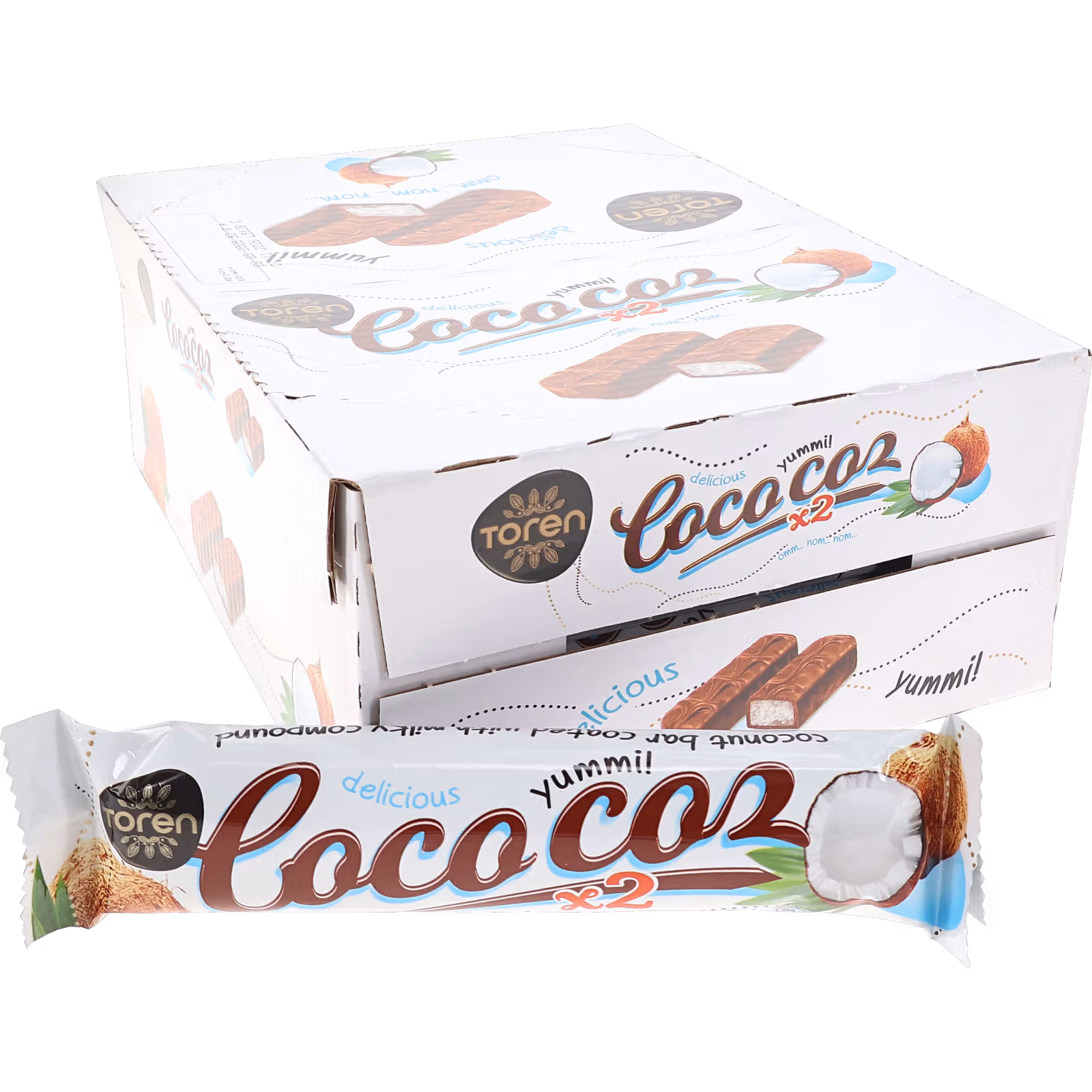 Godis Kokosbar 24-pack, 50g x 24