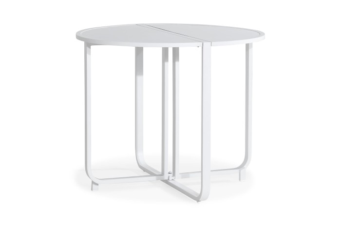 Elegant Cafébord Flippy Runt 90cm Vit