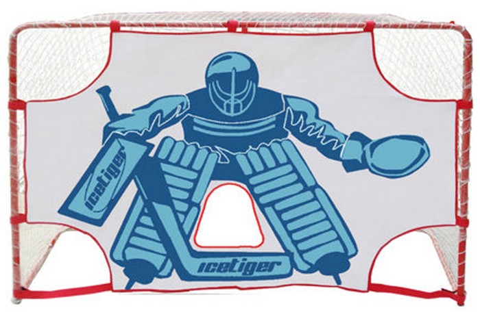 ProSport Hockeymål Nät - Vit/Blå