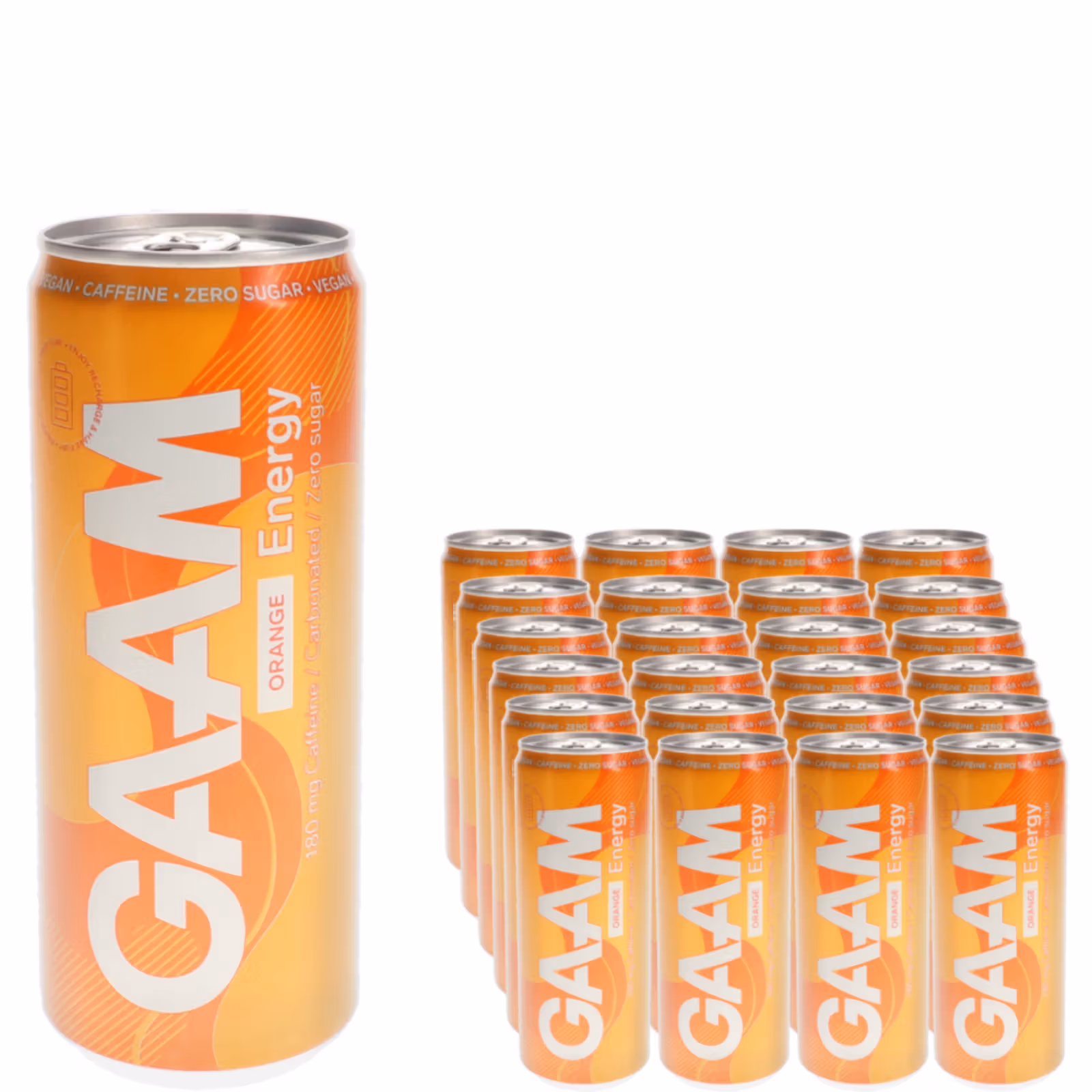 GAAM Orange Energy Drink 24-Pack 330ml