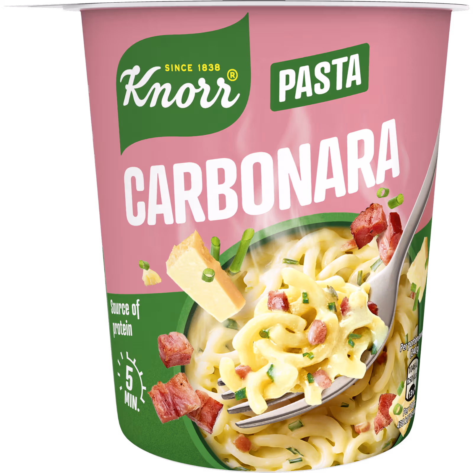 Knorr Snack Pot Carbonara, 63g Creamy Pasta