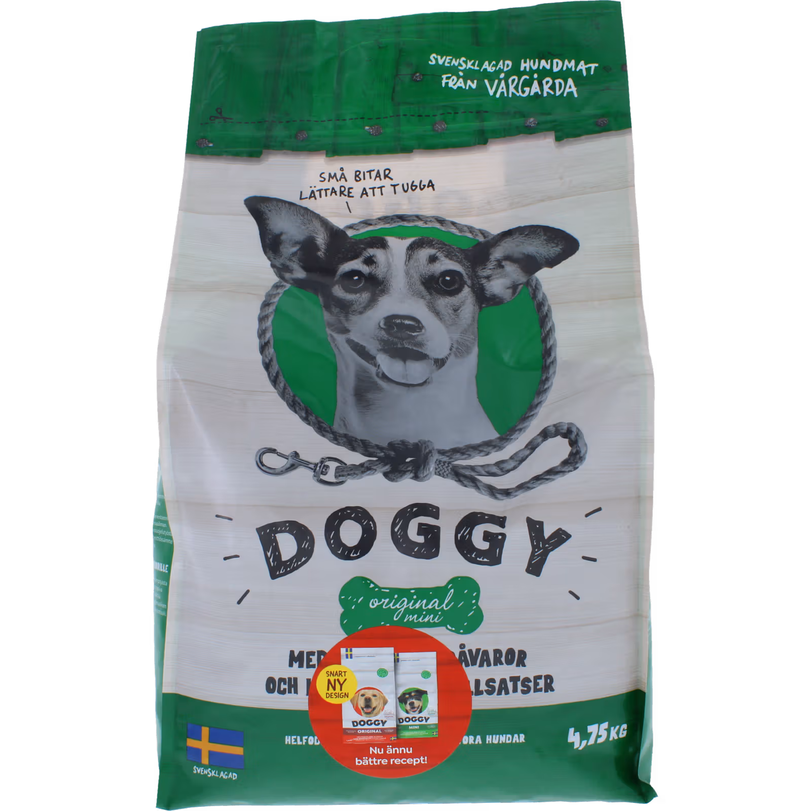 Mini Torrfoder för Hundar, 4750g – Doggy