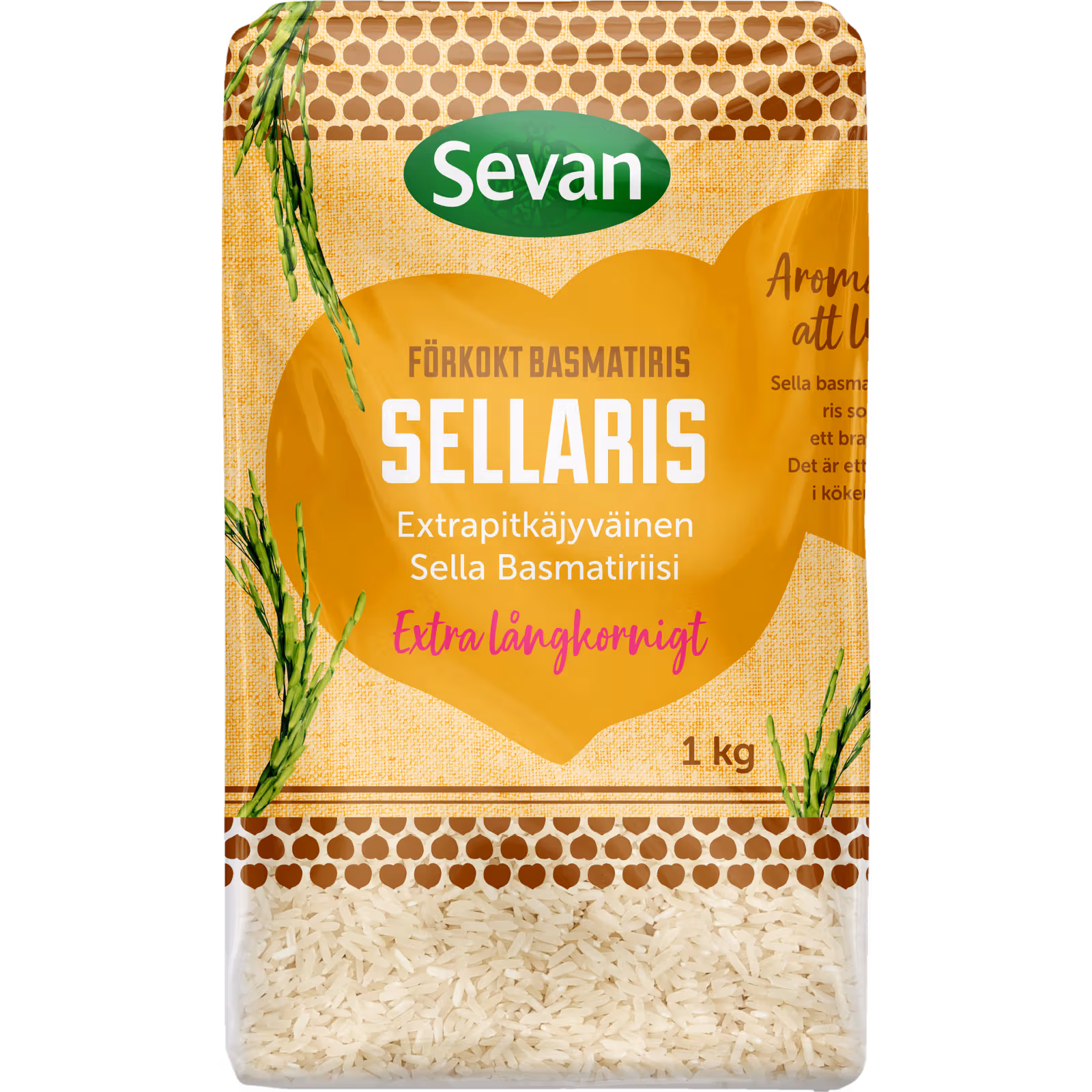 Förkokt Basmati Sellaris 1kg - Sevan