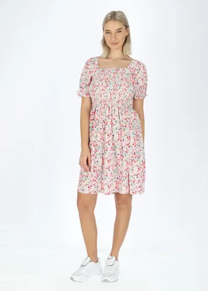 Elegant Miami Smocked Waist Dress