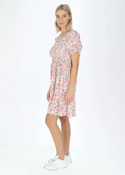 Elegant Miami Smocked Waist Dress