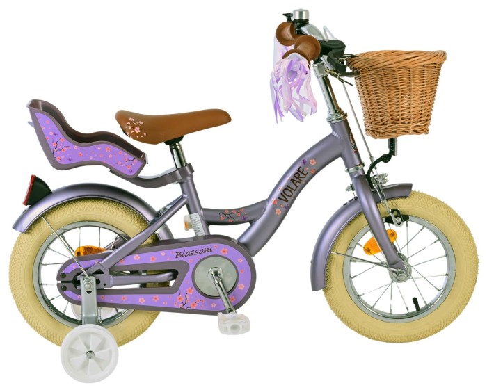 Volare Blossom Purple 12" Kids' Bicycle
