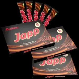 Marabou Japp Chocolate Bars, 5-Pack