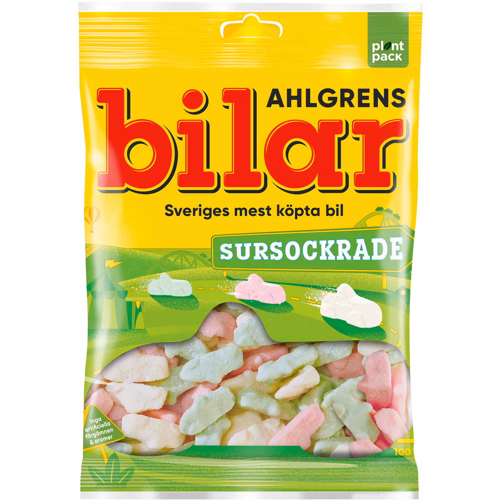 Ahlgrens Sursockrade Bilar Godispåse 100g (3 för 15:-)