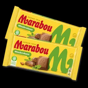 Marabou Mint Crunch Chocolate Bar 200g