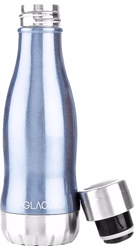 Metallisk Blå Glacial Vattenflaska GL1848300020